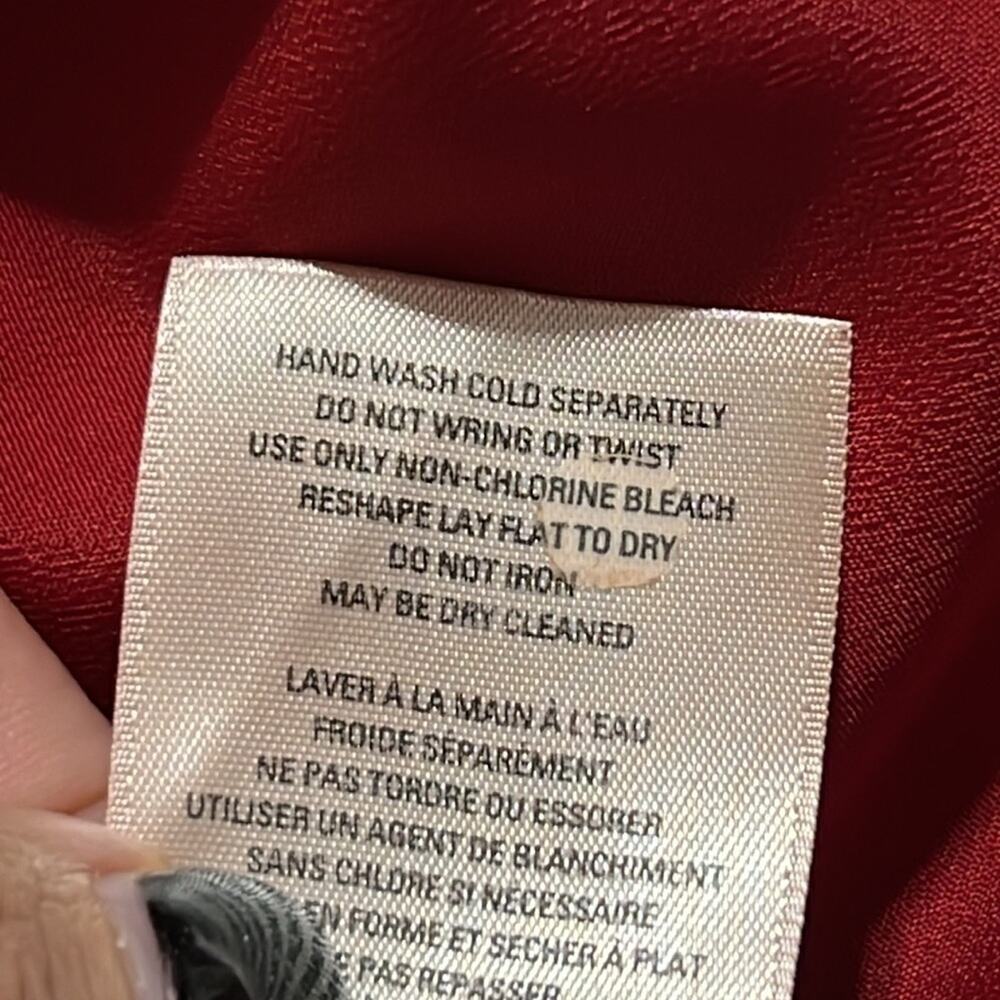 Moulinette Soeurs by Anthropologie lace peplum top women's size 14 lined 3/4 slv - Picture 10 of 14